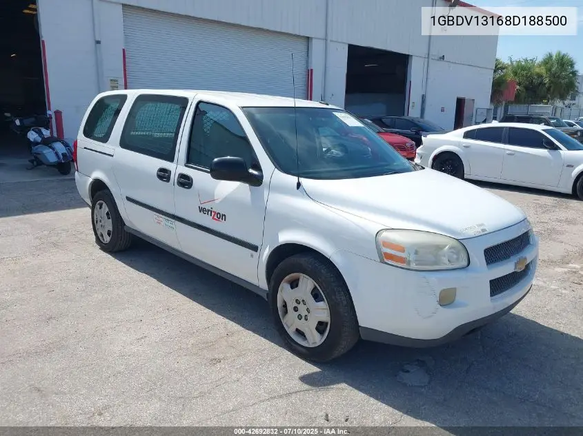 2008 Chevrolet Uplander Cargo VIN: 1GBDV13168D188500 Lot: 42692832