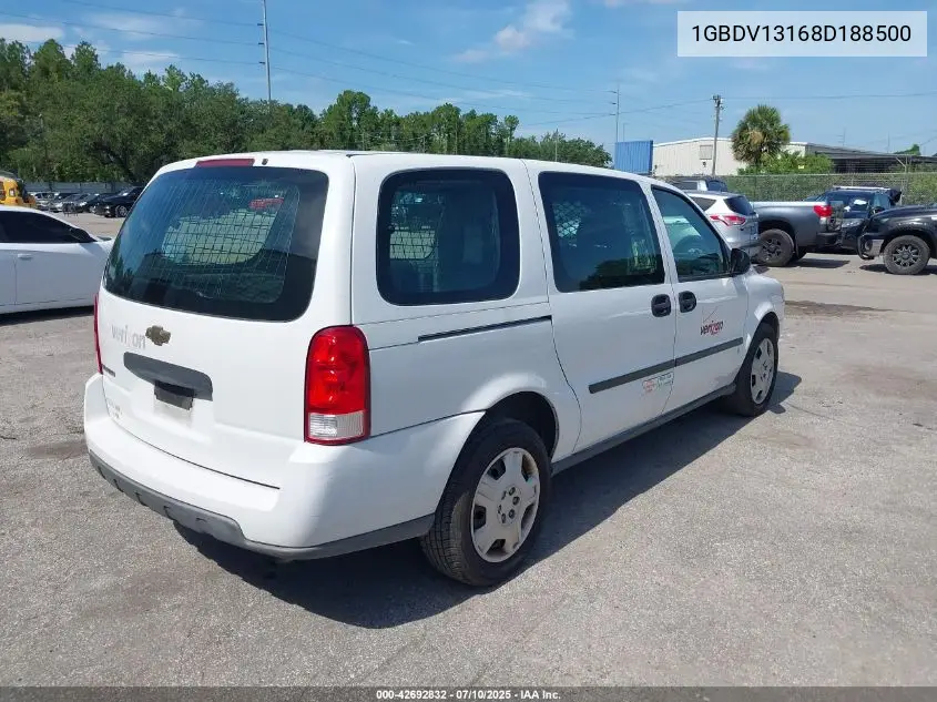 2008 Chevrolet Uplander Cargo VIN: 1GBDV13168D188500 Lot: 42692832