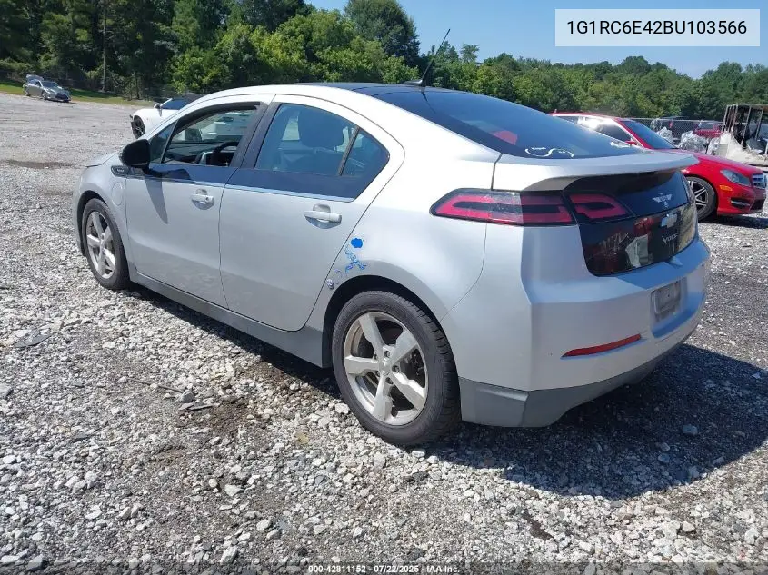 2011 Chevrolet Volt VIN: 1G1RC6E42BU103566 Lot: 42811152