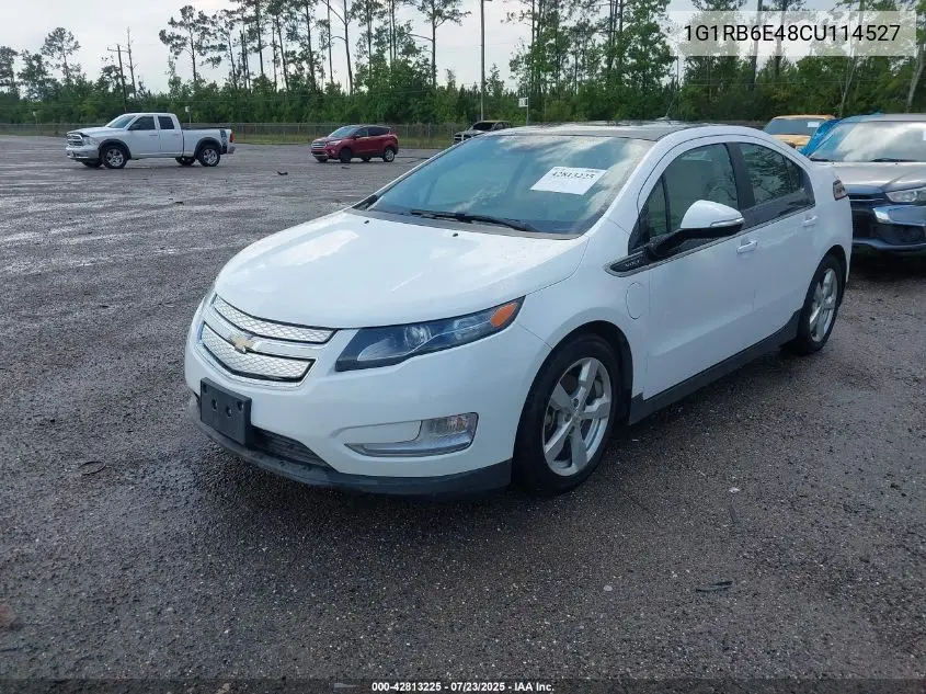 2012 Chevrolet Volt VIN: 1G1RB6E48CU114527 Lot: 42813225