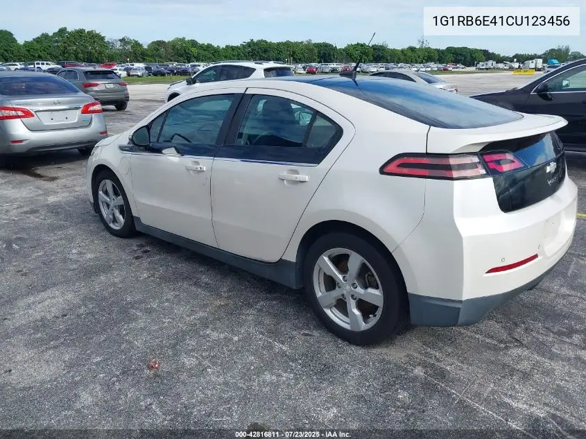 2012 Chevrolet Volt VIN: 1G1RB6E41CU123456 Lot: 42816811