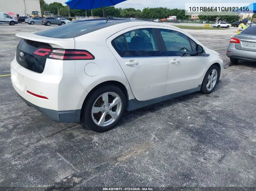 2012 Chevrolet Volt VIN: 1G1RB6E41CU123456 Lot: 42816811
