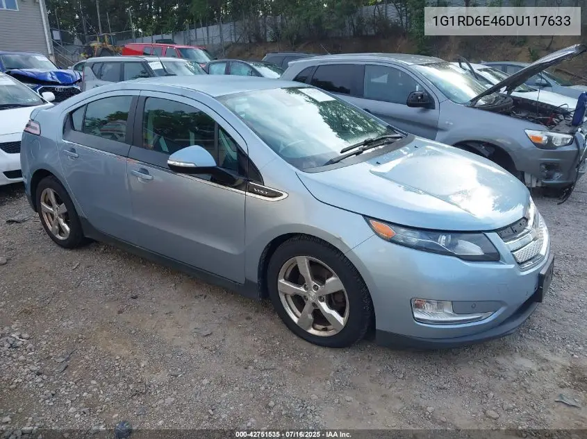 2013 Chevrolet Volt VIN: 1G1RD6E46DU117633 Lot: 42751535