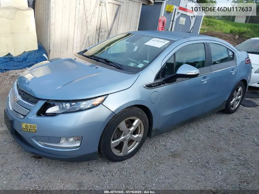 2013 Chevrolet Volt VIN: 1G1RD6E46DU117633 Lot: 42751535