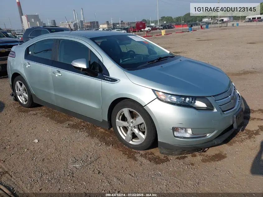 2013 Chevrolet Volt VIN: 1G1RA6E40DU123145 Lot: 42752214