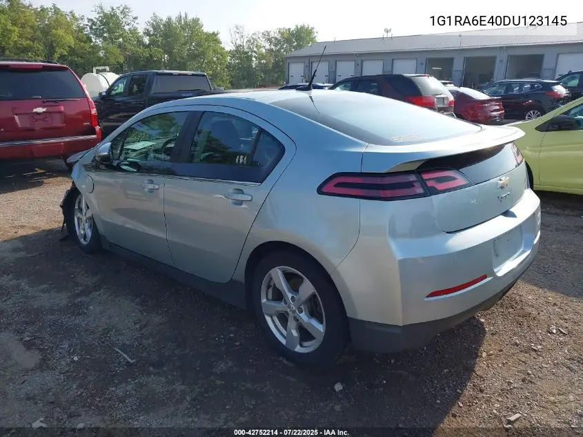 2013 Chevrolet Volt VIN: 1G1RA6E40DU123145 Lot: 42752214