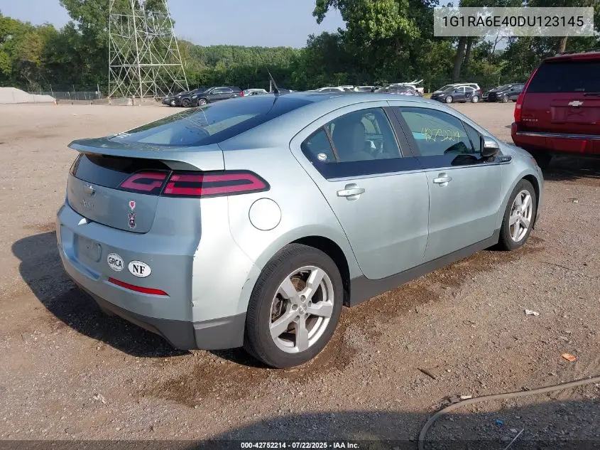 2013 Chevrolet Volt VIN: 1G1RA6E40DU123145 Lot: 42752214