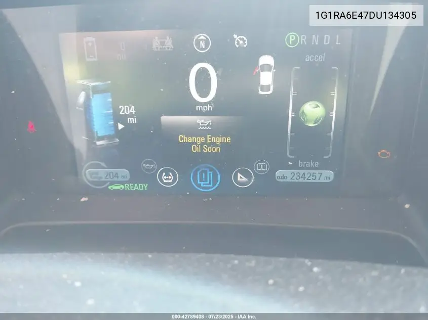 2013 Chevrolet Volt VIN: 1G1RA6E47DU134305 Lot: 42789408