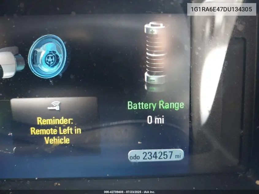 2013 Chevrolet Volt VIN: 1G1RA6E47DU134305 Lot: 42789408