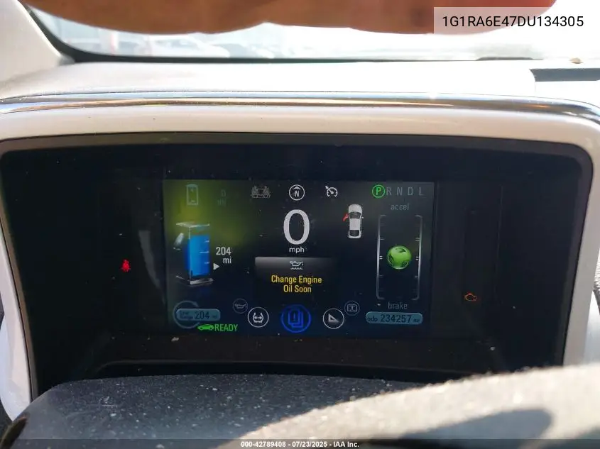 2013 Chevrolet Volt VIN: 1G1RA6E47DU134305 Lot: 42789408