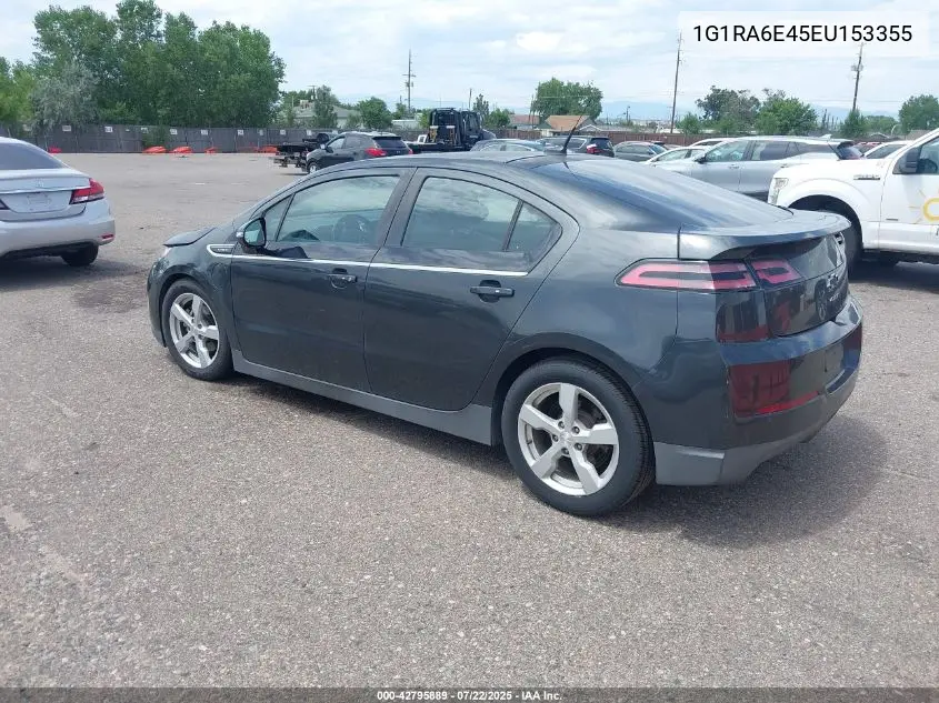 2014 Chevrolet Volt VIN: 1G1RA6E45EU153355 Lot: 42795889