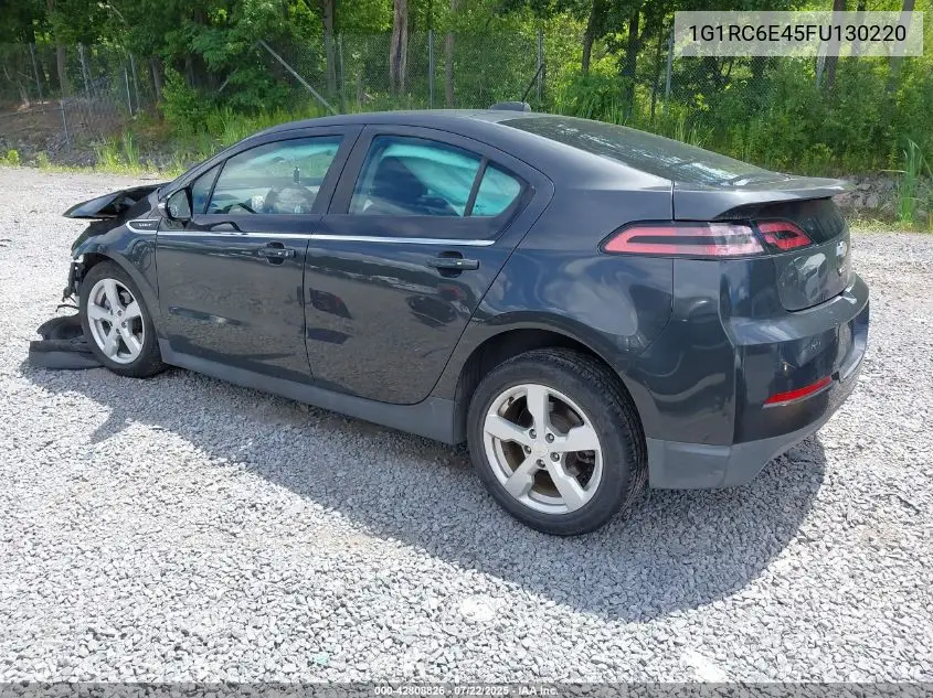 2015 Chevrolet Volt VIN: 1G1RC6E45FU130220 Lot: 42808826