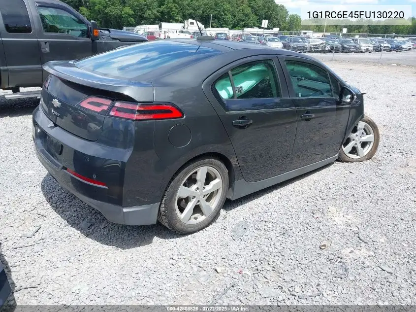 2015 Chevrolet Volt VIN: 1G1RC6E45FU130220 Lot: 42808826
