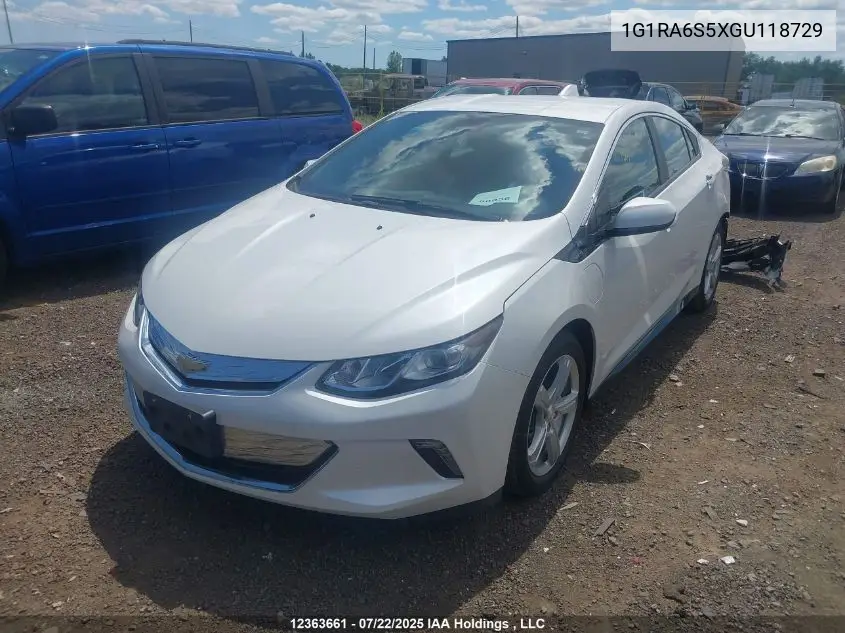 2016 Chevrolet Volt Lt VIN: 1G1RA6S5XGU118729 Lot: 12363661