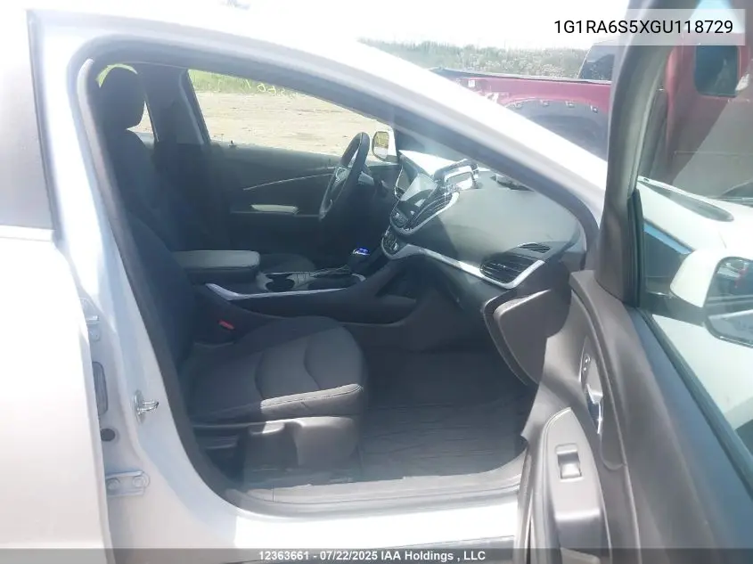2016 Chevrolet Volt Lt VIN: 1G1RA6S5XGU118729 Lot: 12363661