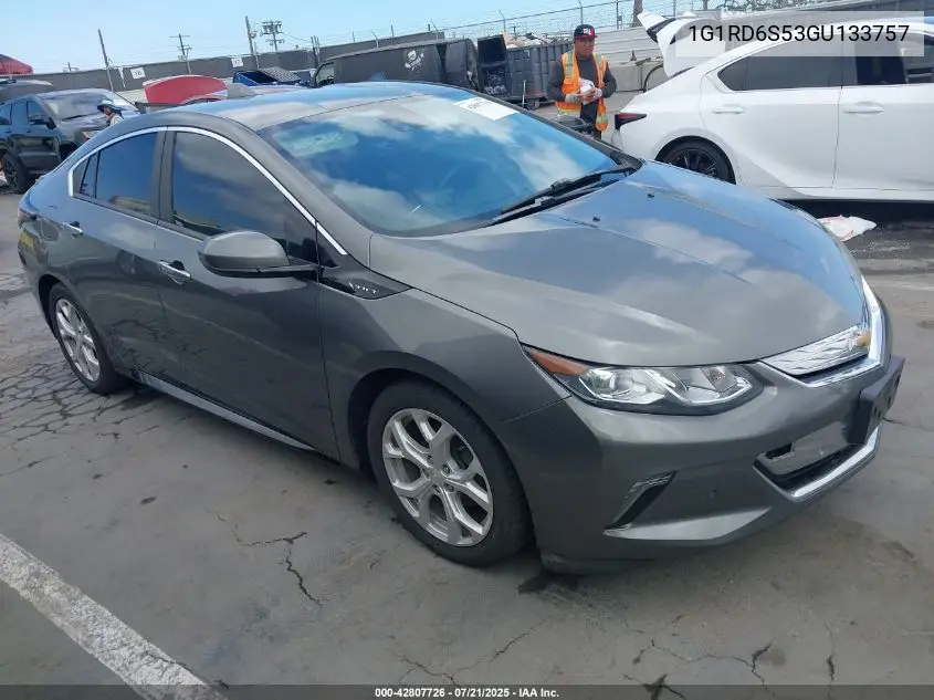 2016 Chevrolet Volt Premier VIN: 1G1RD6S53GU133757 Lot: 42807726