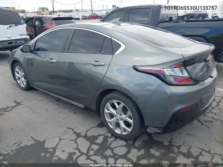 2016 Chevrolet Volt Premier VIN: 1G1RD6S53GU133757 Lot: 42807726