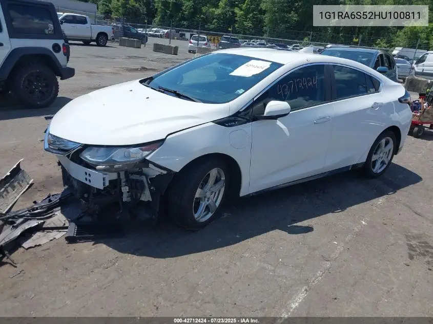 2017 Chevrolet Volt Lt VIN: 1G1RA6S52HU100811 Lot: 42712424