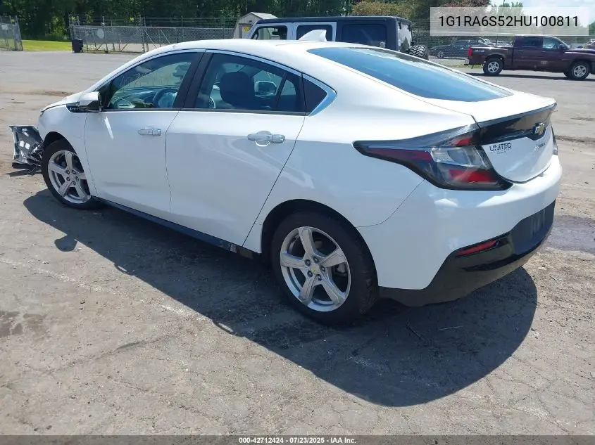 2017 Chevrolet Volt Lt VIN: 1G1RA6S52HU100811 Lot: 42712424