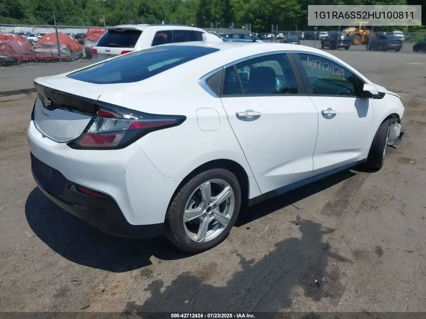 2017 Chevrolet Volt Lt VIN: 1G1RA6S52HU100811 Lot: 42712424
