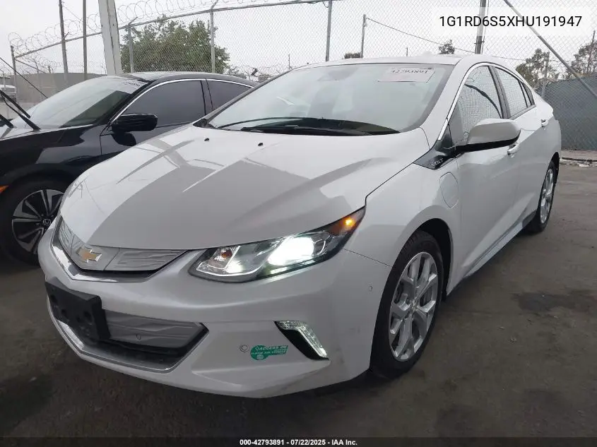 2017 Chevrolet Volt Premier VIN: 1G1RD6S5XHU191947 Lot: 42793891