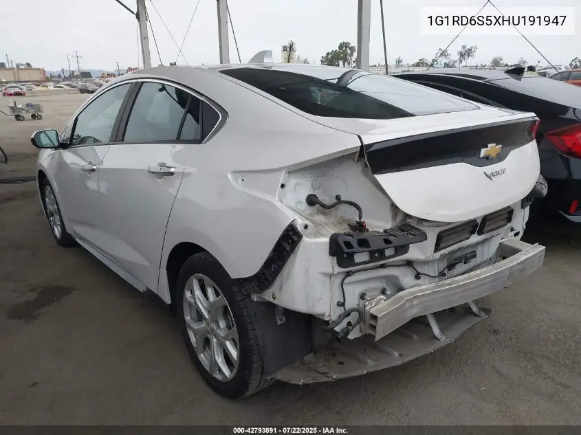 2017 Chevrolet Volt Premier VIN: 1G1RD6S5XHU191947 Lot: 42793891