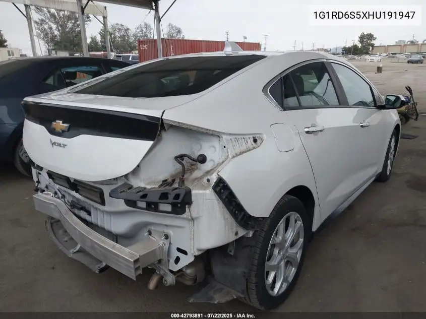 2017 Chevrolet Volt Premier VIN: 1G1RD6S5XHU191947 Lot: 42793891