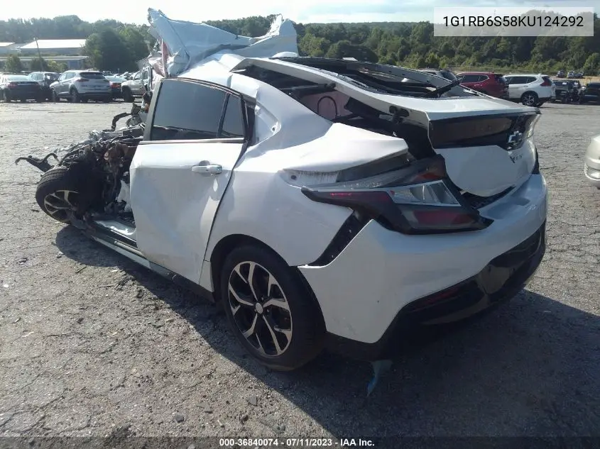 2019 Chevrolet Volt Premier VIN: 1G1RB6S58KU124292 Lot: 36840074