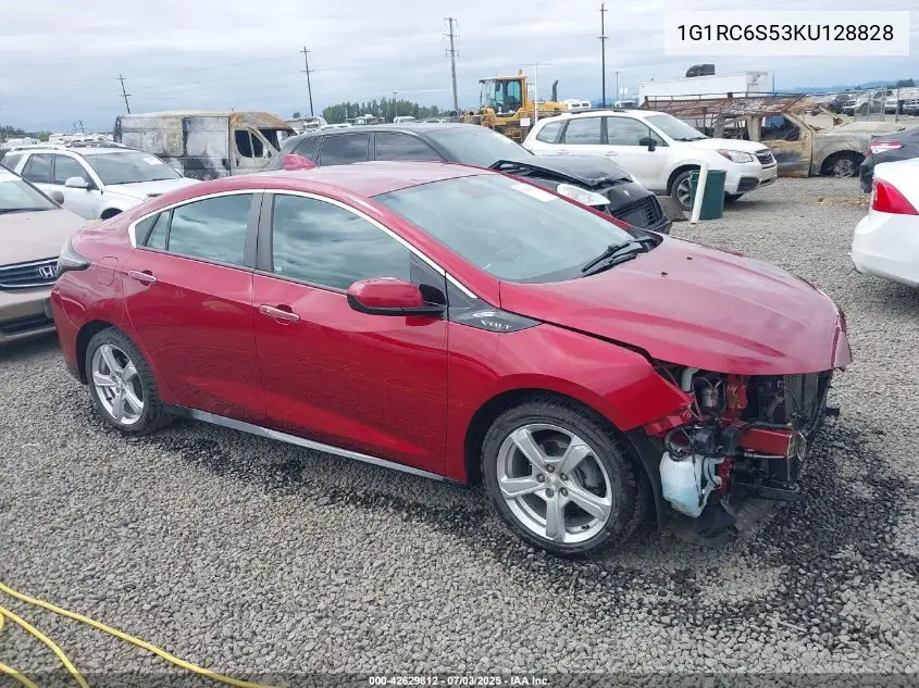 2019 Chevrolet Volt Lt VIN: 1G1RC6S53KU128828 Lot: 42629812