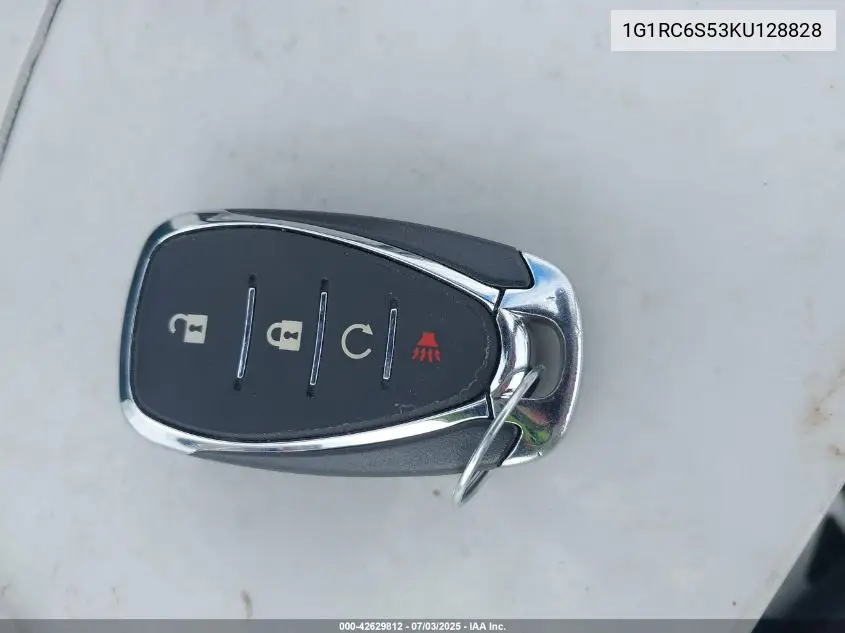 2019 Chevrolet Volt Lt VIN: 1G1RC6S53KU128828 Lot: 42629812