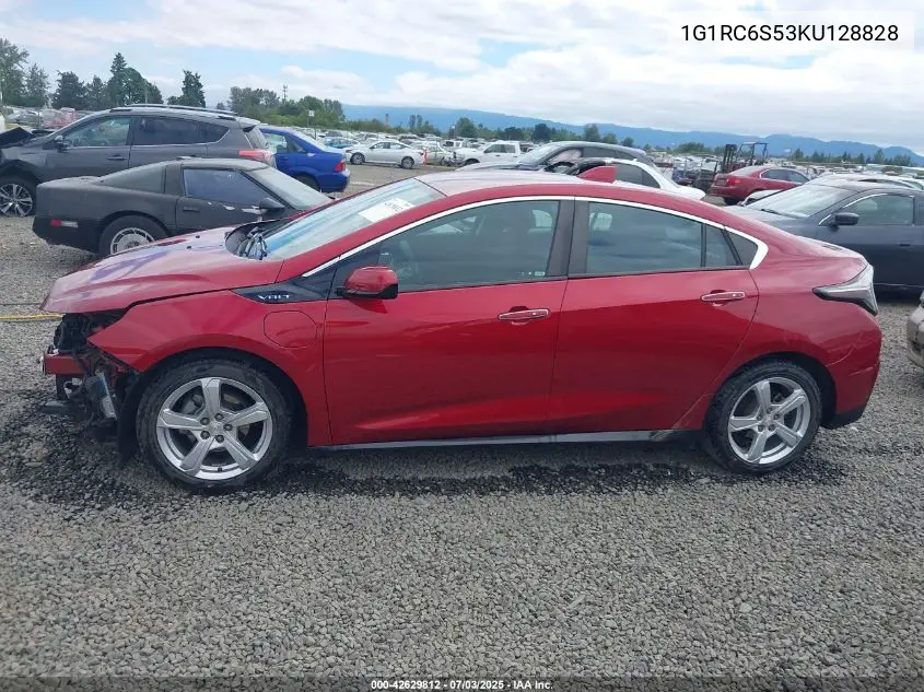 2019 Chevrolet Volt Lt VIN: 1G1RC6S53KU128828 Lot: 42629812