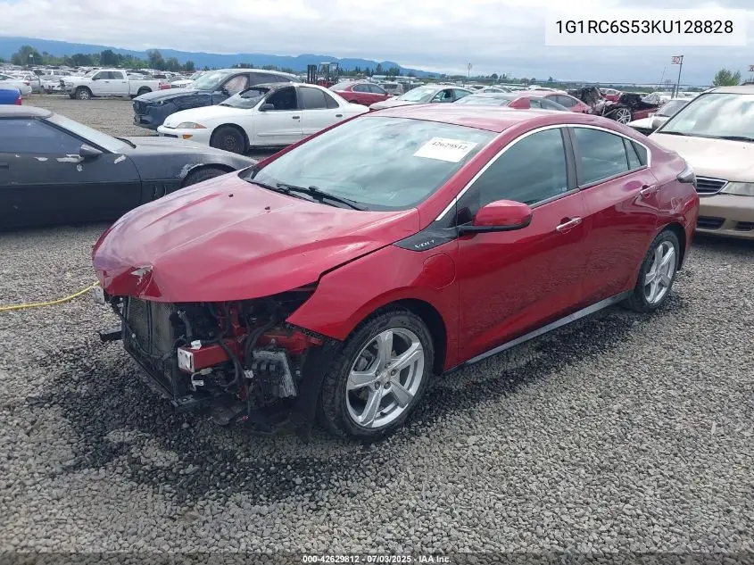 2019 Chevrolet Volt Lt VIN: 1G1RC6S53KU128828 Lot: 42629812