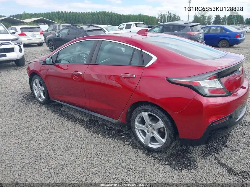2019 Chevrolet Volt Lt VIN: 1G1RC6S53KU128828 Lot: 42629812