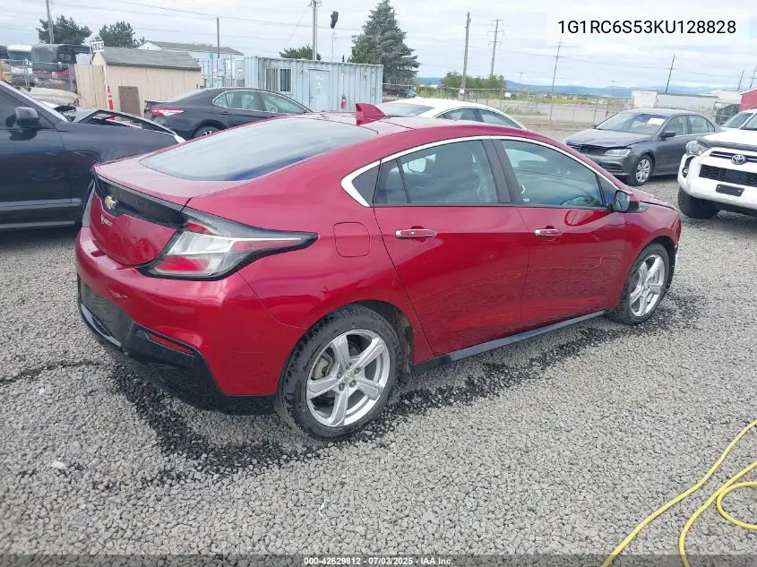 2019 Chevrolet Volt Lt VIN: 1G1RC6S53KU128828 Lot: 42629812