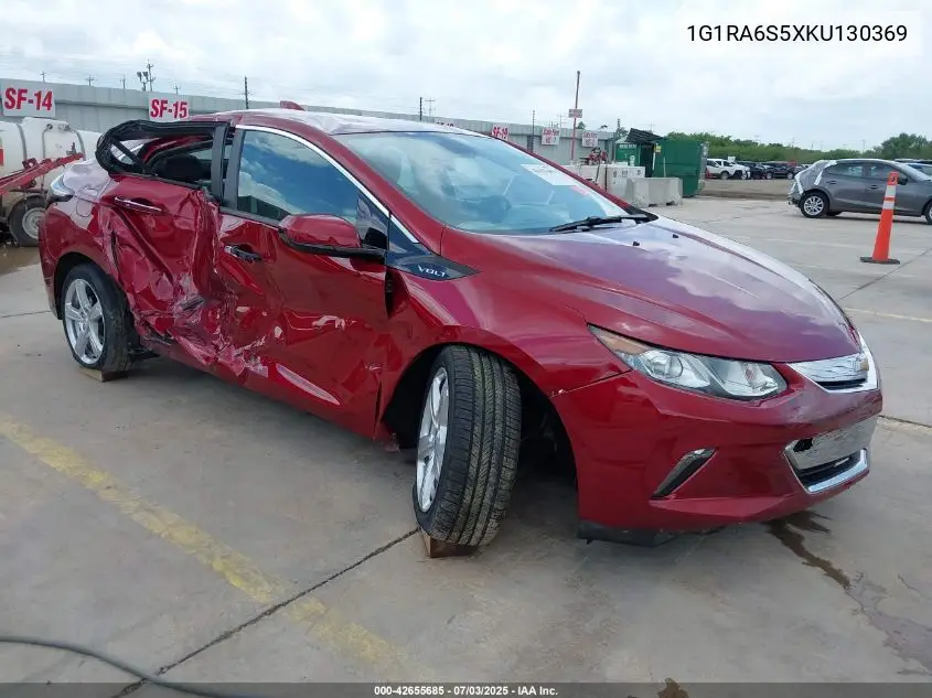 2019 Chevrolet Volt Lt VIN: 1G1RA6S5XKU130369 Lot: 42655685