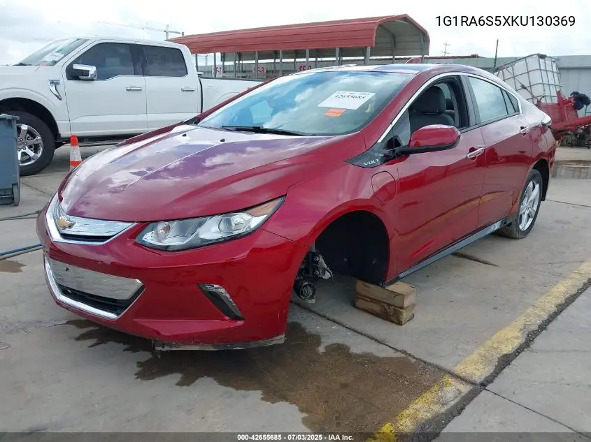2019 Chevrolet Volt Lt VIN: 1G1RA6S5XKU130369 Lot: 42655685