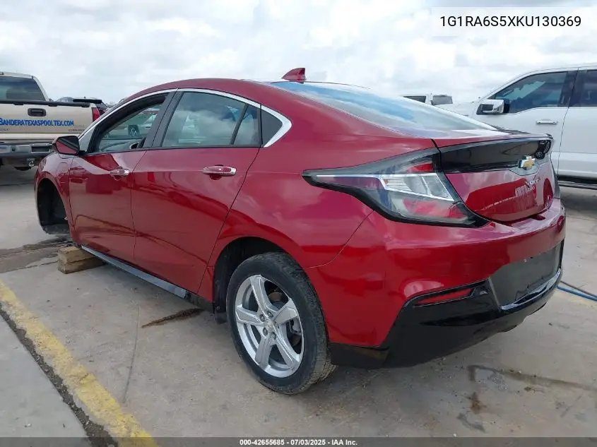 2019 Chevrolet Volt Lt VIN: 1G1RA6S5XKU130369 Lot: 42655685