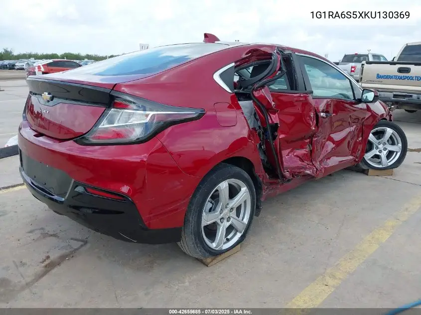 2019 Chevrolet Volt Lt VIN: 1G1RA6S5XKU130369 Lot: 42655685