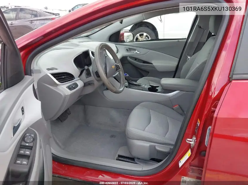 2019 Chevrolet Volt Lt VIN: 1G1RA6S5XKU130369 Lot: 42655685