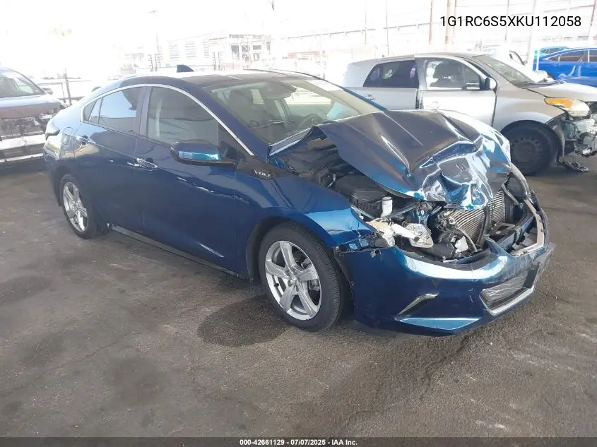 2019 Chevrolet Volt Lt VIN: 1G1RC6S5XKU112058 Lot: 42661129