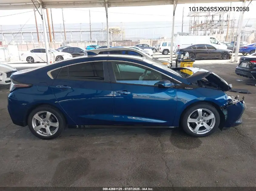 2019 Chevrolet Volt Lt VIN: 1G1RC6S5XKU112058 Lot: 42661129