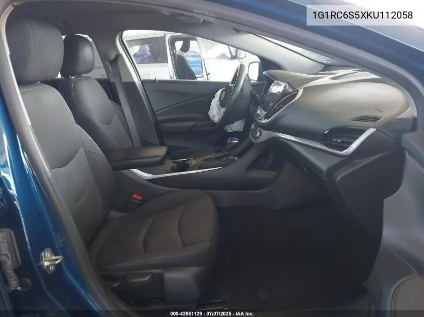 2019 Chevrolet Volt Lt VIN: 1G1RC6S5XKU112058 Lot: 42661129
