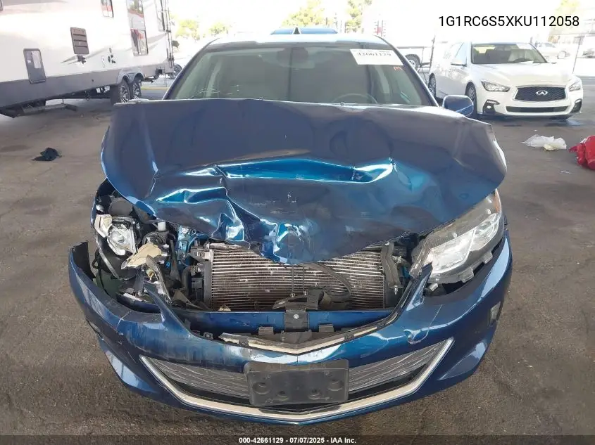 2019 Chevrolet Volt Lt VIN: 1G1RC6S5XKU112058 Lot: 42661129