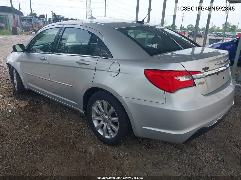 2011 Chrysler 200 Touring VIN: 1C3BC1FG4BN592345 Lot: 42241258