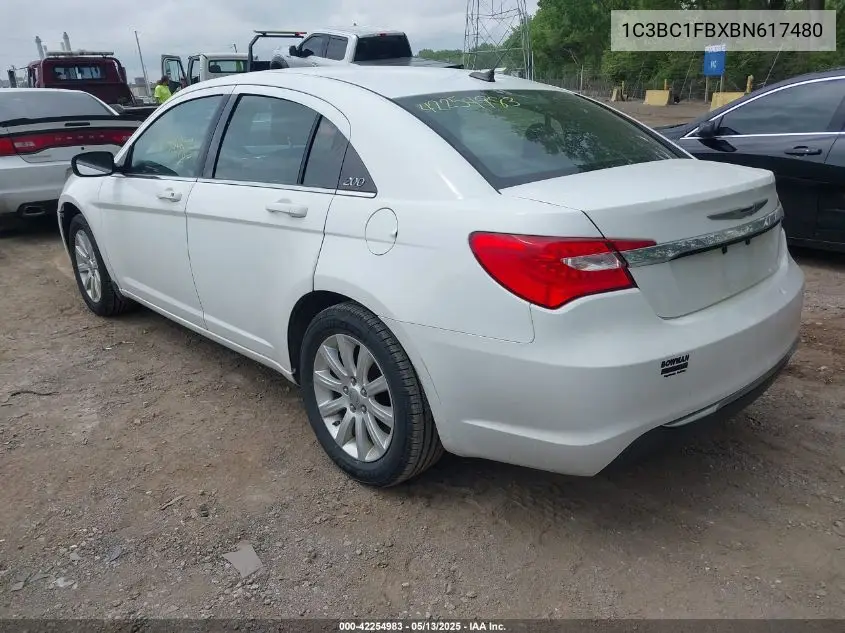 2011 Chrysler 200 Touring VIN: 1C3BC1FBXBN617480 Lot: 42254983