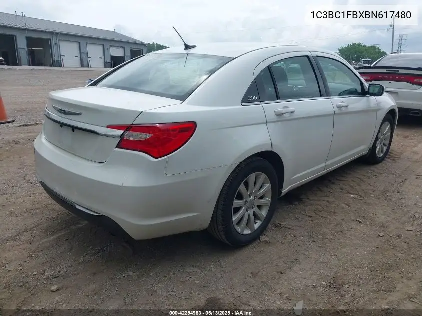 2011 Chrysler 200 Touring VIN: 1C3BC1FBXBN617480 Lot: 42254983