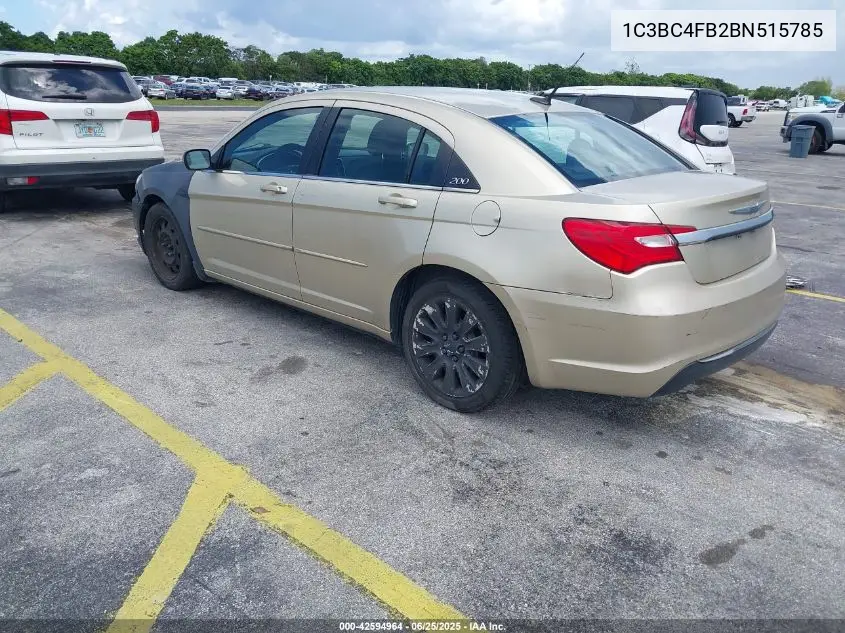 2011 Chrysler 200 Lx VIN: 1C3BC4FB2BN515785 Lot: 42594964