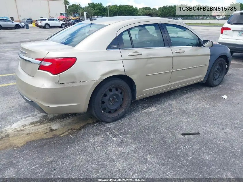 2011 Chrysler 200 Lx VIN: 1C3BC4FB2BN515785 Lot: 42594964
