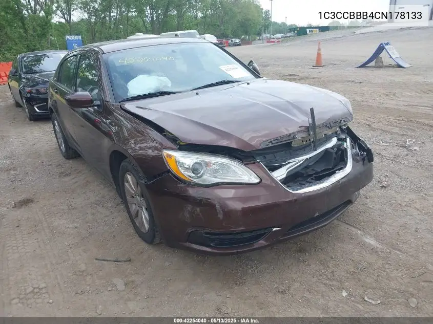 2012 Chrysler 200 Touring VIN: 1C3CCBBB4CN178133 Lot: 42254040
