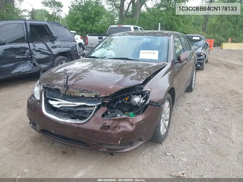 2012 Chrysler 200 Touring VIN: 1C3CCBBB4CN178133 Lot: 42254040